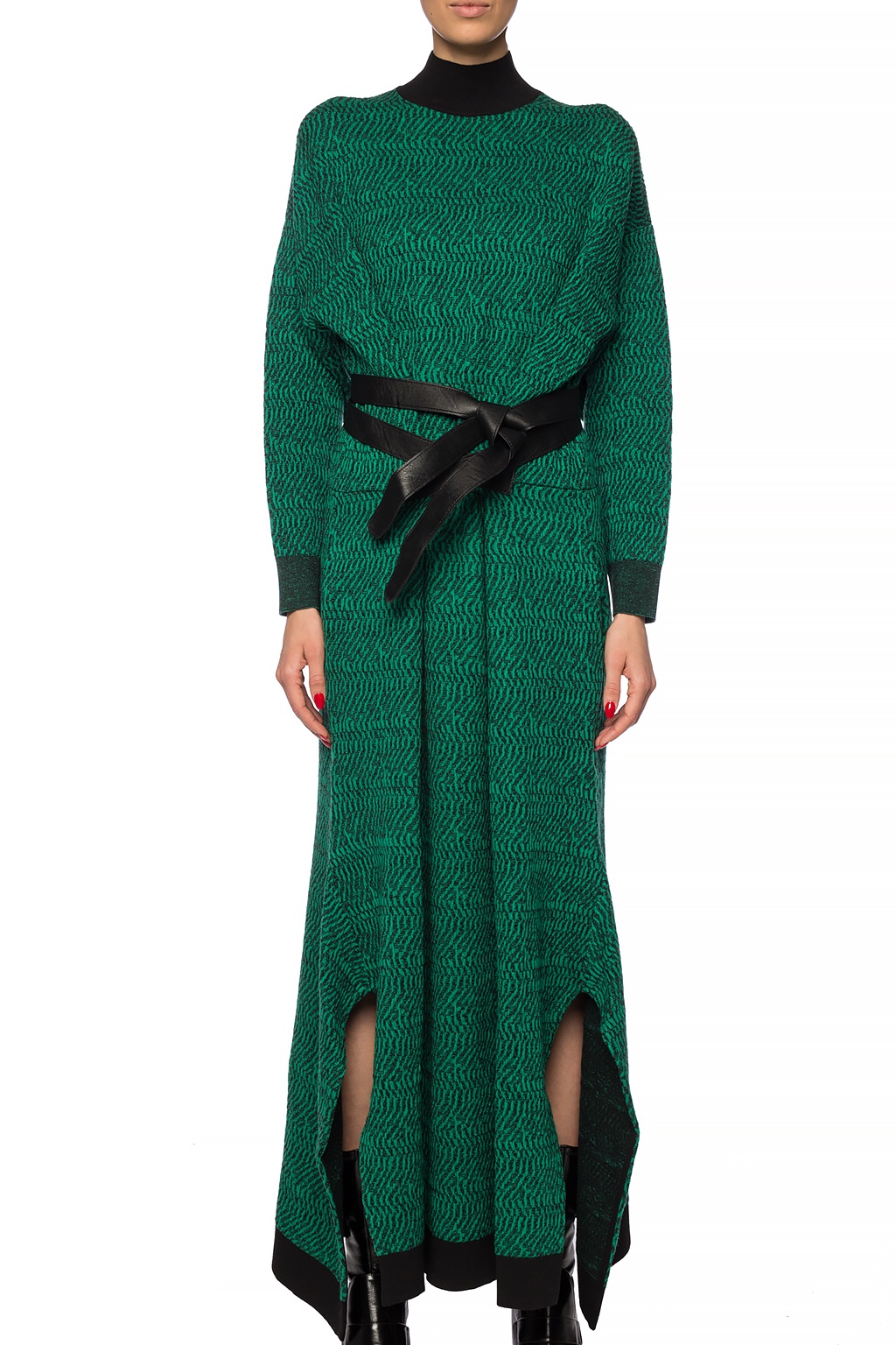 Green Belted wool dress Stella McCartney Vitkac Australia